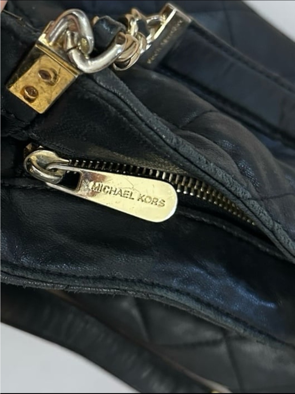 Michael Michael Kors Susannah Shoulder Tote Bag AI-1306 Quilted Leather - Picture 7 of 13